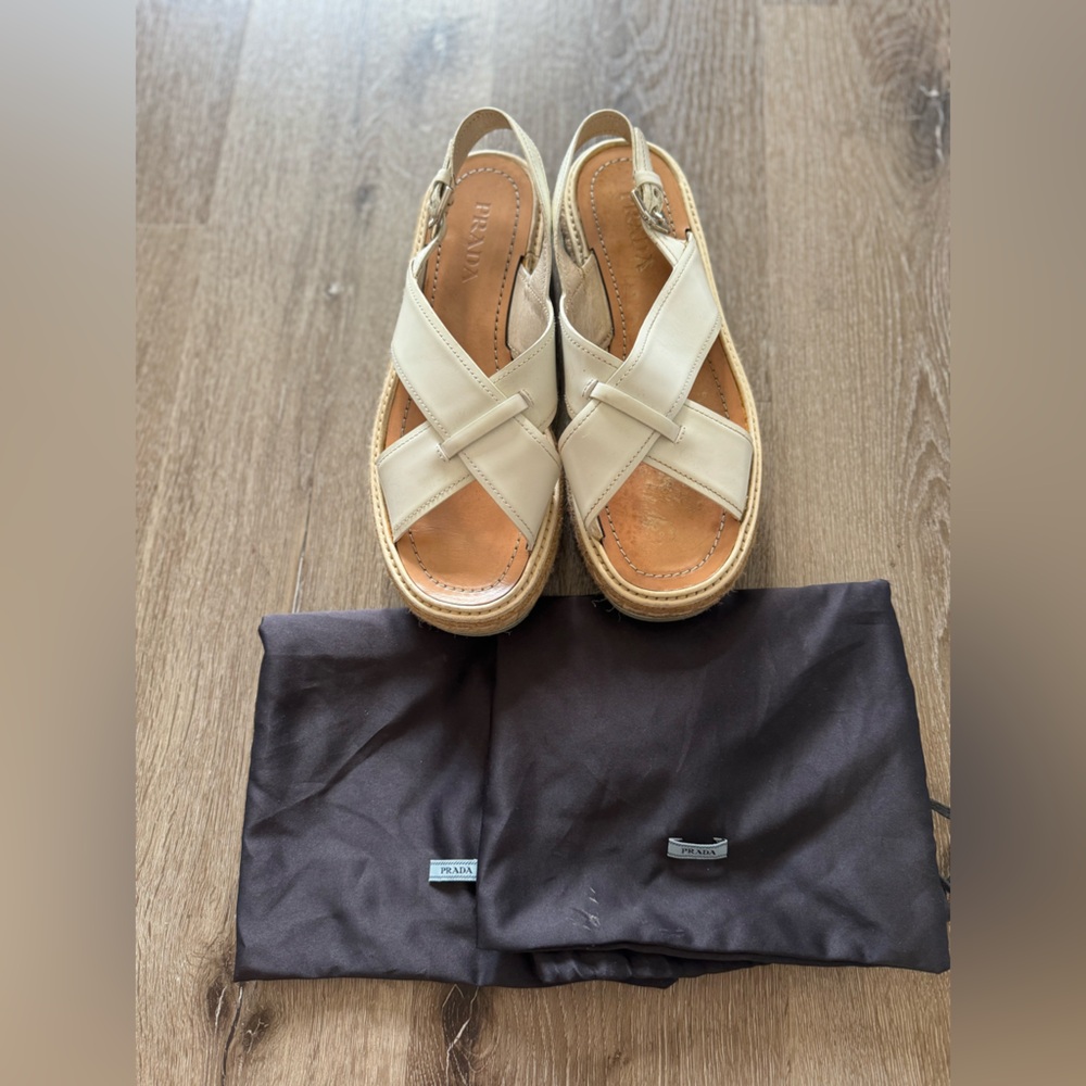 PRADA PLATFORM ESPADRILLES - EUR 40